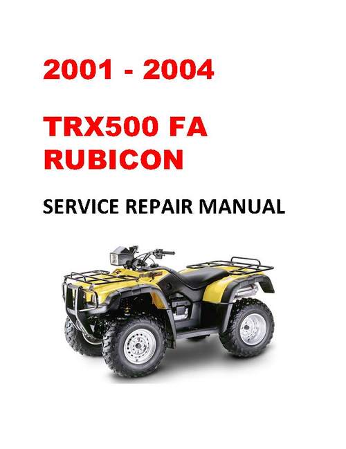 2004 HONDA RUBICON SERVICE MANUAL PDF visual data 4