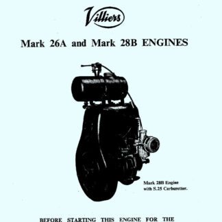Villiers 26-A and 28-B 2 Stroke Engines