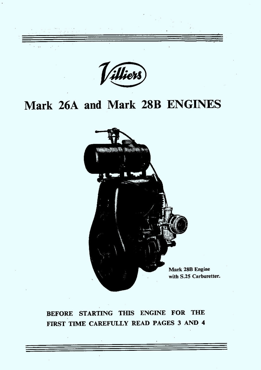 Villiers 26-A and 28-B 2 Stroke Engines