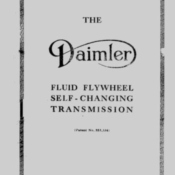 Daimler Self Changing Transmition 1946