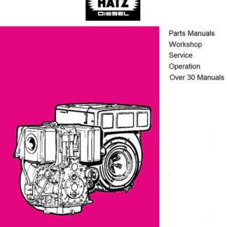 Hatz 1B20 and 1B30 Parts manual