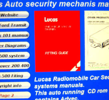 Lucas Radiomobile Car Security systems manuals.