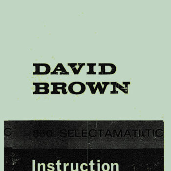 David Brown 880 Tractor Manual Operation Book