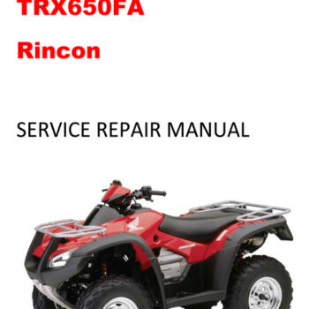 2003-2005 TRX650FA Rincon Repair Service Manual