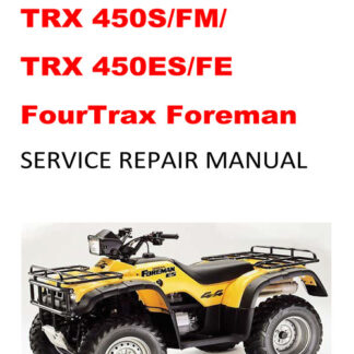 1998-2004 TRX450S/FM/ES/FE Fourtrax Foreman Repair Manual