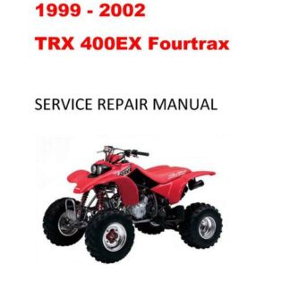 1999 2000 2001 2002 TRX400EX Fourtrax Service Repair Manual