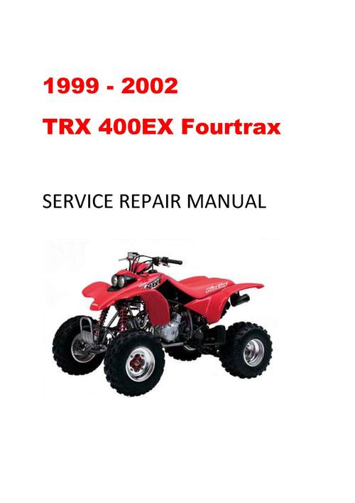 NEW Honda TRX 400EX Fourtrax Service Repair Manual 