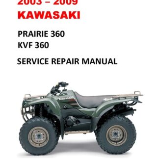 2003-2009 Kawasaki Prairie 360 KVF360 4x4 Service Manual