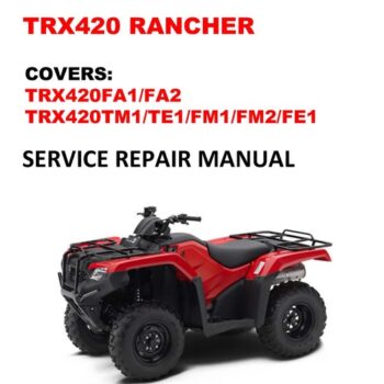 2014-2017 TRX420 Rancher Repair Service Workshop Manual