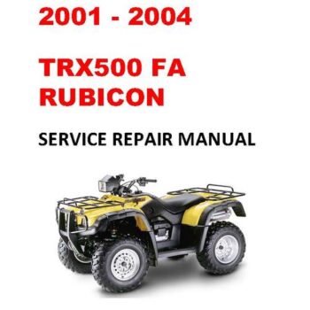 2001-2004 TRX500FA Rubicon Repair Service Manual