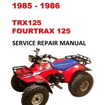 1985-1986 TRX125 Fourtrax Service Repair Manual
