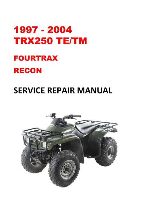 Paperback 1997-2016 Honda Recon 250 250es repair manual clymer book 