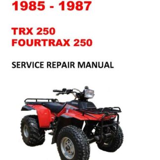 1985-1987 TRX250 Fourtrax Service Repair Workshop Manual