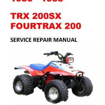 1986-1988 TRX200SX Fourtrax Service Repair Workshop Manual