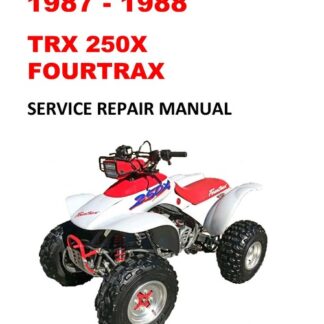 1987-1988 TRX250X Fourtrax Service Repair Manual
