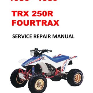 1986-1989 TRX250R Fourtrax Service Repair Manual