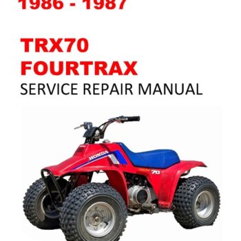1986-1987 TRX70 Fourtrax Service Repair Workshop Manual