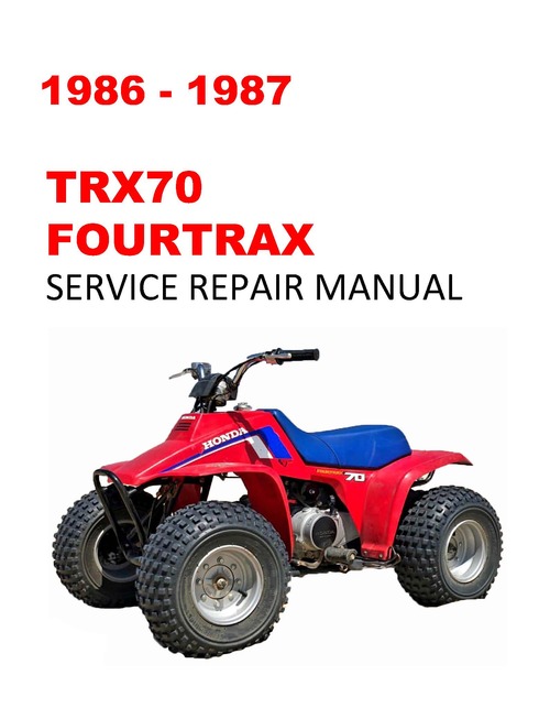 Honda TRX125 FOURTRAX Service Manual 1985 to 1986 Shop Workshop FACTORY TRX 