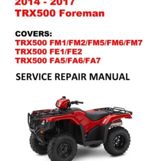 2014-2017 TRX500 Foreman Service Repair Manual