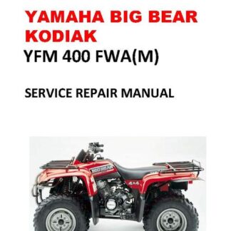 2000-2004 YAMAHA Big Bear YFM400 FWA Service Repair Manual