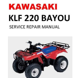 1988-2002 Kawasaki Bayou KLF220 Service Repair Manual
