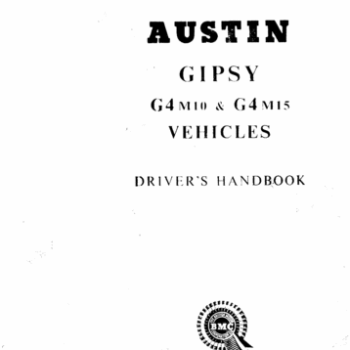 Austin Gypsy Handbook 1950s