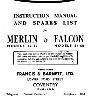 Frances Barnet Merlin & Falcon 1945 to 1959