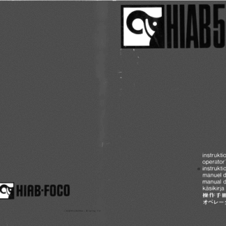 HIAB 550-3 Operation Manual  - German _